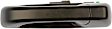 80731 Rear, Driver Side Smooth Black Exterior Door Handle, Without Key Hole, Help Series