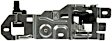 80733 Front, Passenger Side Smooth Gray Interior Door Handle, With Door Lock Button, Help Series