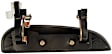 80737 Front, Driver Side Smooth Black Exterior Door Handle, Without Key Hole, Help Series