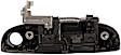 80741 Front, Driver Side Smooth Black Exterior Door Handle, With Key Hole, Help Series