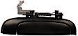80742 Rear, Passenger Side Smooth Black Exterior Door Handle, Without Key Hole, Help Series