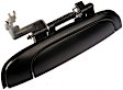 80742 Rear, Passenger Side Smooth Black Exterior Door Handle, Without Key Hole, Help Series