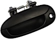 80749 Front, Driver Side Smooth Black Exterior Door Handle, With Key Hole, Help Series
