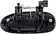 80750 Rear, Passenger Side Smooth Black Exterior Door Handle, Without Key Hole, Help Series