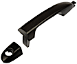 80752 Front, Passenger Side Smooth Black Exterior Door Handle, With Key Hole, Help Series