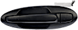 80759 Rear, Driver Side Smooth Black Exterior Door Handle, Without Key Hole, Help Series