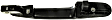 80771 Rear, Passenger Side Smooth Black Exterior Door Handle, Without Key Hole, Help Series