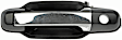 80779 Front, Driver Side Chrome Lever with Black Bezel Exterior Door Handle, With Key Hole, Help Series