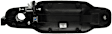 80779 Front, Driver Side Chrome Lever with Black Bezel Exterior Door Handle, With Key Hole, Help Series