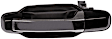 80781 Rear, Driver Side Chrome Lever with Black Bezel Exterior Door Handle, Without Key Hole, Help Series