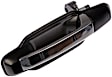 80781 Rear, Driver Side Chrome Lever with Black Bezel Exterior Door Handle, Without Key Hole, Help Series