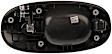 80790 Driver Side Chrome Lever with Black Bezel Exterior Door Handle, Without Key Hole, Help Series