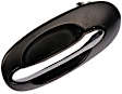 80790 Driver Side Chrome Lever with Black Bezel Exterior Door Handle, Without Key Hole, Help Series