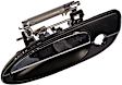 80810 Front, Driver Side Chrome Lever with Black Bezel Exterior Door Handle, With Key Hole, Help Series
