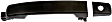 80817 Front, Driver Side Smooth Black Exterior Door Handle, With Key Hole, Help Series