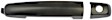 80837 Front, Driver Side Smooth Black Exterior Door Handle, With Key Hole, Help Series