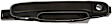 80853 Passenger Side Smooth Black Exterior Door Handle, With Key Hole, Help Series