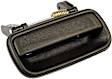 80854 Rear, Passenger Side Textured Black Exterior Door Handle, Without Key Hole, Crew Cab Pickup, Help Series