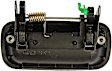 80854 Rear, Passenger Side Textured Black Exterior Door Handle, Without Key Hole, Crew Cab Pickup, Help Series