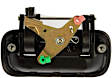 80872 Help Series Tailgate Handle, Smooth Black Plastic