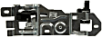 80877 Front, Driver Side Textured Gray Interior Door Handle, With Door Lock Button, Help Series