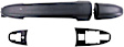 80934 Front, Passenger Side Textured Black Exterior Door Handle, Without Key Hole, Help Series