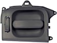 80964 Passenger Side Gray Interior Door Handle, With Door Lock Button, Help Series