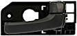 80968 Front, Passenger Side Gray Interior Door Handle, With Door Lock Button, Help Series
