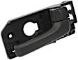 80968 Front, Passenger Side Gray Interior Door Handle, With Door Lock Button, Help Series