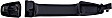 81009 Front, Passenger Side Textured Black Exterior Door Handle, Without Key Hole, Help Series