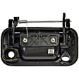 81076M Help Series Tailgate Handle and Bezel, Black Metal Without Camera Hole Without Key Hole
