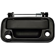81076M Help Series Tailgate Handle and Bezel, Black Metal Without Camera Hole Without Key Hole
