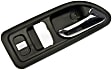 81085 Front, Passenger Side Chrome lever Interior Door Handle, With Door Lock Button, Coupe, Help Series