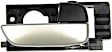 81113 Front, Passenger Side Black bezel with silver lever Interior Door Handle, With Door Lock Button, Hatchback, Help Series