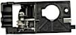 81113 Front, Passenger Side Black bezel with silver lever Interior Door Handle, With Door Lock Button, Hatchback, Help Series