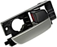 81113 Front, Passenger Side Black bezel with silver lever Interior Door Handle, With Door Lock Button, Hatchback, Help Series