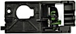 81114 Front, Driver Side Textured beige Interior Door Handle, With Door Lock Button, Help Series