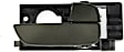 81117 Front, Passenger Side Textured Gray Interior Door Handle, With Door Lock Button, Help Series