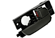 81117 Front, Passenger Side Textured Gray Interior Door Handle, With Door Lock Button, Help Series