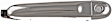 81153 Front, Driver Side Chrome Exterior Door Handle, With Key Hole, Help Series