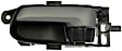 81160 Front Or Rear, Driver Side Smooth Gray Interior Door Handle, With Door Lock Button, Help Series