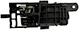 81160 Front Or Rear, Driver Side Smooth Gray Interior Door Handle, With Door Lock Button, Help Series