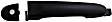 81168 Front, Driver Side Smooth Black Exterior Door Handle, With Key Hole, Help Series