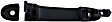 81168 Front, Driver Side Smooth Black Exterior Door Handle, With Key Hole, Help Series