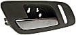 81198 Front, Driver Side Gray bezel with chrome lever Interior Door Handle, With Door Lock Button, Help Series