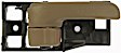 81222 Front, Passenger Side Brown Interior Door Handle, With Door Lock Button, Help Series