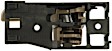 81222 Front, Passenger Side Brown Interior Door Handle, With Door Lock Button, Help Series