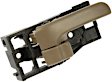 81222 Front, Passenger Side Brown Interior Door Handle, With Door Lock Button, Help Series