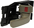 81223 Front, Passenger Side Textured beige Interior Door Handle, Help Series