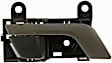 81233 Front Or Rear, Passenger Side Black knob with chrome lever Interior Door Handle, With Door Lock Button, Help Series